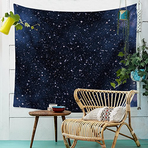 Sternenhimmel Nachthimmel Wandteppich Sterne Weltraum Wandbehang Tapisserie Wandtuch Strandtuch Tischdecke 230x150cm