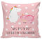 Mr. & Mrs. Panda Sitzkissen Einhorn Schwein - Geschenk, Einhorn Deko, Unicorn, Schweinhorn, Einhörner, Motivkissen, Sofakissen 40x40, Kissenhülle