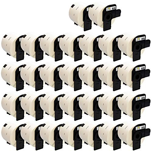Yellow Yeti 30x DK-11202 62 x 100mm Versand-Etiketten kompatibel für Brother P-Touch QL-500 QL-570 QL-700 QL-710W QL-720NW QL-800 QL-810W QL-820NWB QL-1050 QL-1060 QL-1100 QL-1110NWB | 300 Stück/Rolle
