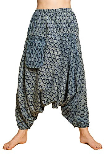 PANASIAM Aladin Pants 'geometrix', Seigaiha, L