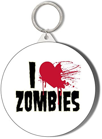 Gift Insanity I LOVE ZOMBIES 45mm Keyring