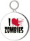 Gift Insanity I LOVE ZOMBIES 45mm Keyring