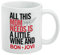 Bon Jovi Keramik-Kaffeetasse mit Aufschrift Mom Needs Wine and Jovi, Geschenk für Kaffee, Tee und heiße Getränke, 325 ml, Weiß