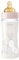 Chicco Original Touch Anticolic Babyflasche mit Sauger aus 100% natürlichem Kautschuk, Flasche mit langsamem Durchfluss 0 Monate+, Flasche mit Glasflasche 240 ml, Rosa