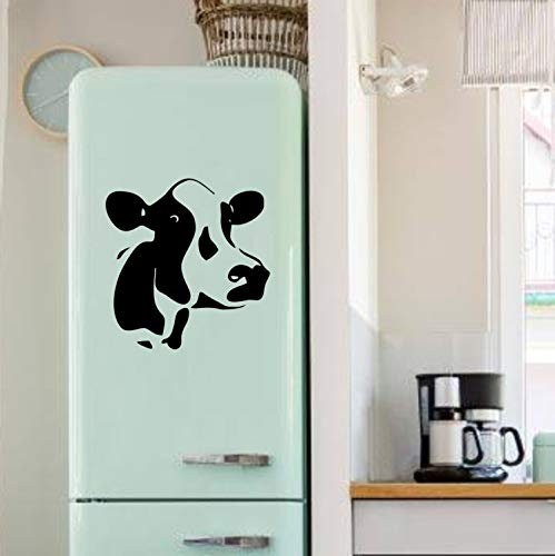 myrockshirt Kuh-Kopf Milchkuh ca 40cm Rind Milch Küche Kühlschrank Essen Kochen Aufkleber Autoaufkleber Profi-Qualität ohne Hintergrund Sticker