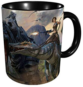 Hdadwy Ark Survival Evolved Kaffeebecher Mikrowelle Safe 3D Printed Mug Reisebecher Geschenk für Kaffee, Tee, Kakao, Getreide