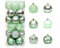 KiKom 2.36 24 Stück Weihnachtskugel Bruchsicher Gemalt Weihnachtsbaumdekoration Set Für Urlaub Hochzeit Weihnachtsdekoration 60mm (Grün)