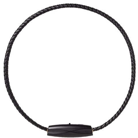 Airvida M1 Ionic Wearable Air Purifier (Black-19 inches) – Up to 99% Pollutant Removal Rate, Stylish & Lightweight with 3 Modes, Titanium Necklace & Clip, Silent Operation, 20g