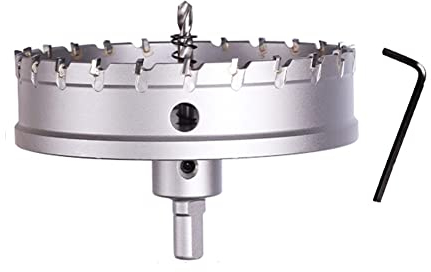 SYDARSYN Hartmetall-Lochsägen-Bohrer 120mm TCT Lochsäge Lochschneider für Edelstahlblech, Blech, Kunststoff
