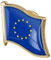 Onsinic Europäische Union Flagge Revers Pin, Abzeichen Pins Souvenir National Neuheit Zubehör Für Hemd Anzug Pullover