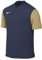 NIKE Herren M NK DF Tiempo PREM II JSY SS T-Shirt, Midnight Navy/Jersey Gold/White, S