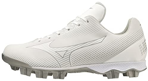 Mizuno Women's Wave Finch Lightrevo Softball Shoe, White, 9.5