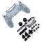 HUAYUWA Boîtier de manette de jeu en plastique transparent avec boutons pour PlayStation 4 Slim 4.0 JDS-040 JDM-040 (version V1)
