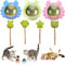 7 Pezzi Palline Catnip Gatti,Ruotabili a 360° Snack da Parete per Gatti,Giochi da Parete per Gatti,Palline Erba Gatta,Cat Nip Naturale per Pulizia dei Denti,Migliorare L'Eccitazione del Gatto