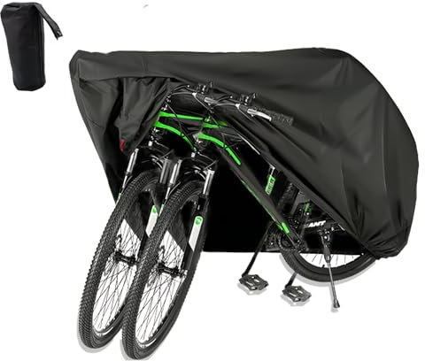 Bike Cover Waterproof Outdoor 300D Oxford for Outside Storage XL - Mountain Bike Cover with PU Coating - Moped Cover Large