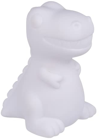 Dekohelden24 LED-Lampe/LED Nachtlicht Dino - Schlummerlicht Tyrannosaurus-Rex, aus Kunststoff, L/B/H: 8,5 x 8,5 x 13,5 cm