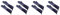 BYSL 4 Pair Professional Silicone Oven Mitts Baking Gloves Elbow Length Heat Resistant Gloves