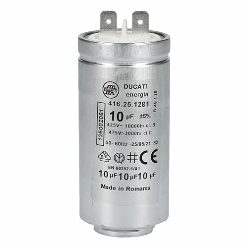 LUTH Premium Profi Parts Condensatore 10µf compatibile con AEG 125002061/5 per asciugatrice lavasciuga