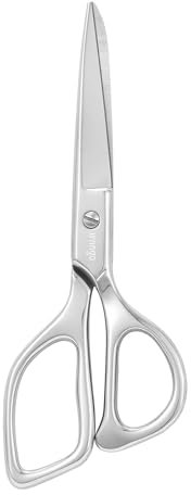 LIVINGO Ciseaux de couture professionnels pointus – 20,3 cm en acier inoxydable forgé pour tissu, artisanat robuste, toucher confortable, coupe de tapis, vêtements, feutre, tapisserie, pour adultes
