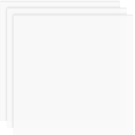 BENECREAT 2 Stück 254x251mm Silikonkautschukplatte, 2mm Dicke Silikonmatten Dichtungs-Silikonfolie Hohe Thermische Beständigkeit Dichtungen Für Kappen, Dichtungsdichtung, DIY