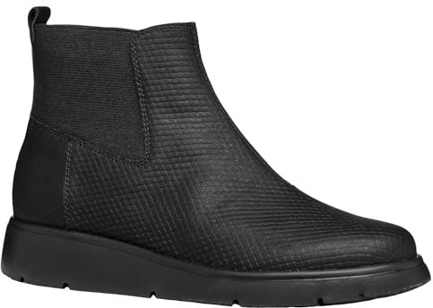 Geox D Arlara D, Stivale alla Caviglia Donna, Nero, 40 EU