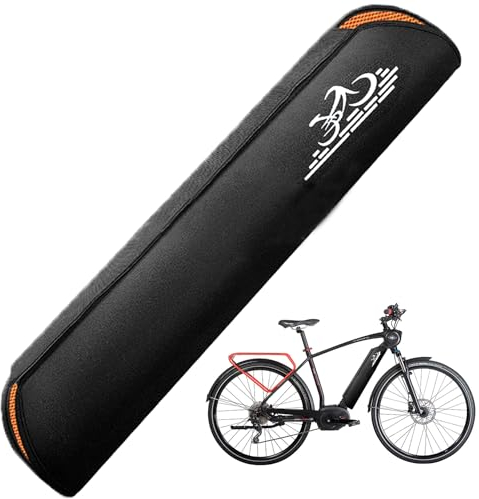 Leerweii E-bike Akku Schutzhülle, 28-35cm Umfang EBike Akku Abdeckung für Lebensdauer Akku Verlängern, Netzfutter für Atmungsaktivität, EBike Akkuschutz Zubehör Fahrrad Schutzhülle (3mm)