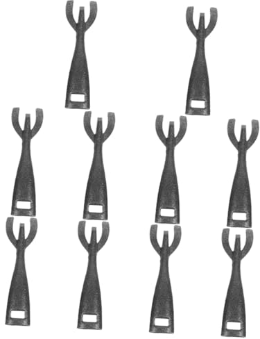 POPETPOP 10pcs Cast Iron Teppanyaki Clip Tool Scald Plate Gripper for Bbq and Roasting Iron Clamp for Easy Handling Lightweight and Ergonomic Design