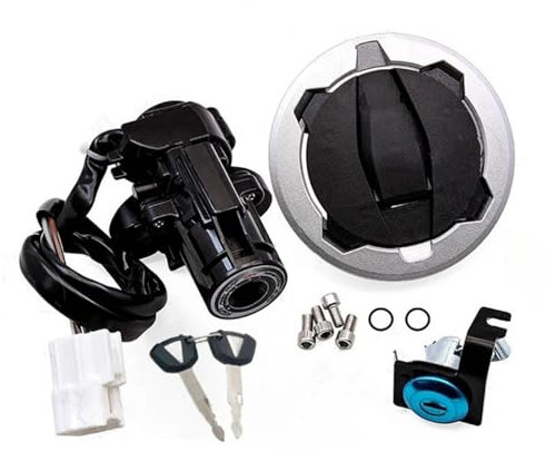 Zündschloss Motorrad Für Für Ninja 400 Für Z400 2018-2023 Zündschlüssel Schalter Tankschloss Sitzschloss Kit Motorrad Zündschalter