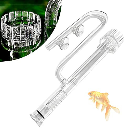 WEIGR Skimmer per acquario, superficie dell'acqua, skimmer 16 mm, superficie grezza, tubo filtrante, ingresso regolabile rimovibile, per acquario, serbatoio pianted, dimensioni 100-120 cm