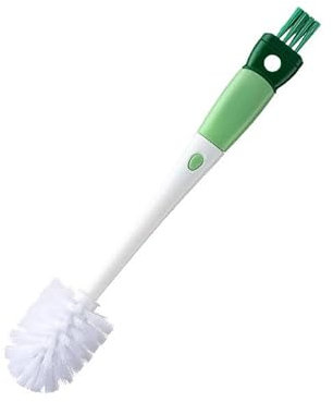 4in1 Water Bottle Cleaner Brush,Cup Lid Gap Cleaning Brush Set with Straw Cleaner Brush,Kitchen Bottle Brushes for Cleaning Tumbler Kitchen Dish Brush (White)