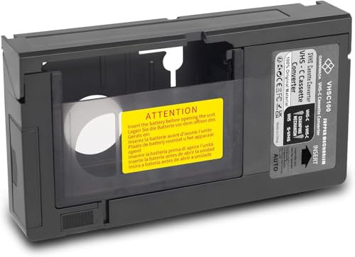 OAWMWAOA VHS C Cassette Adapter, SVHS VHS-C to VHS Motorized Camcorders VHSC Ideal for Camcorder Player, Video Cassette Player and VHS to Digital Conversion