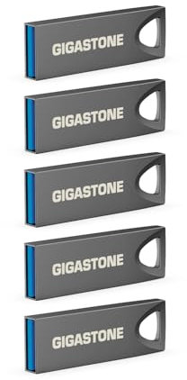 【GIGASTONE】USB 256GB Confezione da 5, Z70 USB 3.2 Gen 1 Flash Drive, Affidabile per PC e Mac, Metallo Impermeabile, Mini e Robusto, compatibile con interfaccia USB 2.0/3.0/3.1