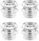 4pcs Percolator Glass Top Replacement, Transparent Glass Percolator Knob Parts Heat Resistance Percolator Replacement Parts Glass Top Replacement Fit for Most Coffee Pot