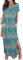 GRECERELLE Women Maxi Long Dress Summer Casual Beach Boho Short Sleeve V Neck Maxi Dresses with Pocket (Floral Green Khaki, XL)