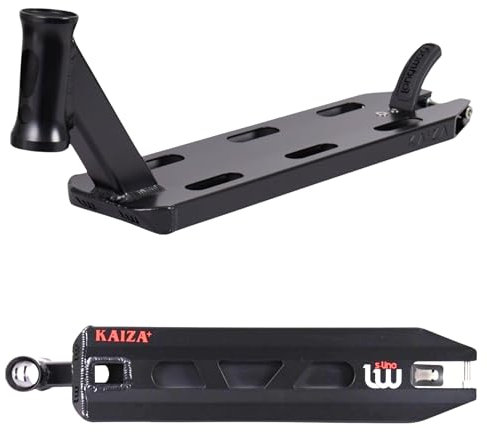 F26 Longway Kaiza V4 Stunt Scooter Deck I Trick Roller I 1085g leicht I Fortgeschritten/Profi (Schwarz)