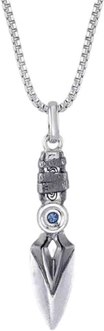 Pidak Necklace Cosplay of the Duelist's Knife – Colour Silver – Pendant 3.5 x 0.5 cm Chain 50 cm