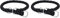 TRIXIE Cavo Zug-Stopp Halsband Größe XS–S: Halsumfang 25–31 cm/ø 12 mm in schwarz - Hundehalsband aus Gurtband für sehr kleine bis kleine Hunde, rund geflochten, 144401 (Packung mit 2)
