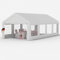 Carport Zeltgarage 4x8m – Wasserdichtes Garagenzelt mit abnehmbaren Seitenwänden – UV-beständig Winterfest Unterstand für Auto, SUV, LKW, Boot – Lagerzelt Weidezelt Garten Garage, Beige
