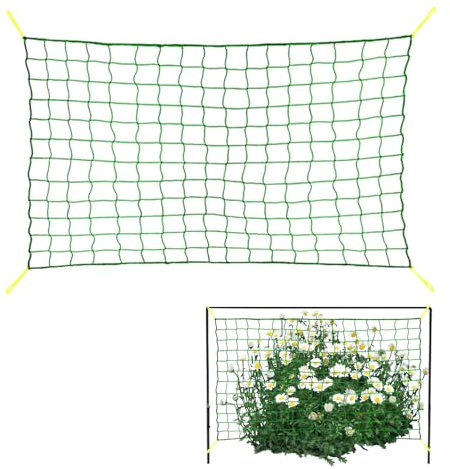 Kletternetz Für Pflanzen - Ranknetz Für Kletterpflanzen, Gurken Rankhilfe, Pflanzennetze Wachstumsnetz Für Den Garten, Maschennetz Für Bohnen, Tomaten, Erbsen, Flexible Pflanzenunterstützung