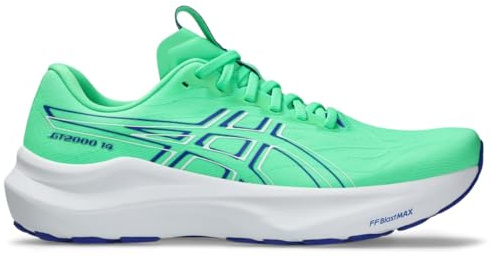 ASICS Men's GT-2000 14 Running Shoes, Vital Green/Cobalt Burst, 6.5 UK