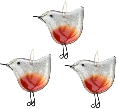 MEISH 3pcs Robin Christmas Decorations Christmas Craft Decoration Robin Hanging Decoration Indoor Festive Holiday Room Decor for Xmas Party Supplies