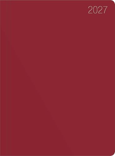 Taschenkalender bordeaux 1W/2S 2027: Wochenplaner 10x14 cm mit 1 Woche auf 2 Seiten, Arbeitstage-, Tages- & Wochenzählung & Monatsübersicht für Arbeit & Studium | Wochenplaner 10x14 cm mit 1 Woche auf 2 Seiten, Arbeitstage-, Tages- & Wochenzählung & Monatsübersicht für Arbeit & Studium