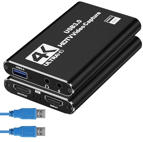 4K HDMI Capture Card USB 3.0 1080P 60Hz with Loop Out and Audio