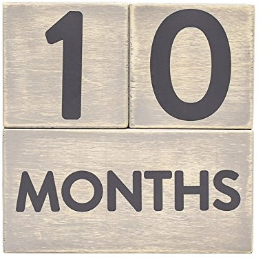 Pearhead Cubi per l'Età del Bimbo in Legno Piccoli per il Gioco e le Foto, 200 G