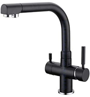 RUBINETTO 3 VIE MISCELATORE NERO