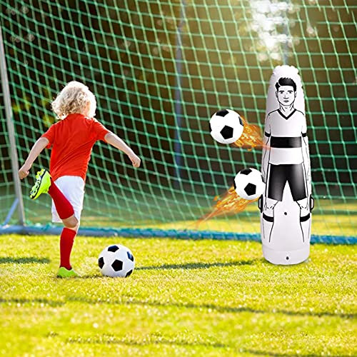 Alftek Freistoß Dummies 1.75m Fussball Kinder Erwachsene Fußballtraining Fußball Dummy Boxsack, Torwart Keeper Tumbler Fußball Aufblasbarer fußballtrainings Puppe,Trainingsgerate Fußball