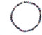 Taddart Minerals – Buntes Armband aus den natürlichen Edelsteinen Rubin und Saphir mit facettierten 4 mm Kugeln auf elastischem Nylonfaden aufgezogen - handgefertigt