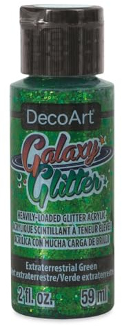 DecoArt Galaxy Glitter Acrylic Paint 59ml (2oz) - Extraterrestrial Green