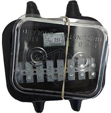 12V / 24V 8 WAY JUNCTION BOX WATERPROOF DUSTPROOF TRAILER, HORSE BOX, TRANSPORTER ETC. RUBBER WITH CLEAR COVER MP299b MAYPOLE