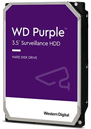 Western Digital - WD Purple 8To - Disque dur interne pour la vidéo surveillance avec technologie Allframe 4K™ - 3.5 SATA 6 Go/s, 360To/an, 256Mo Cache, 7200rpm - WD82PURZ